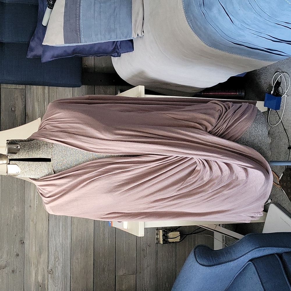 Womens faux wrap knit top